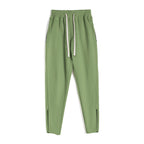 Slim Fit Leg Opening Zipper Ankle Banded Pants