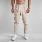 Slim Fit Leg Opening Zipper Ankle Banded Pants
