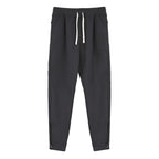 Slim Fit Leg Opening Zipper Ankle Banded Pants